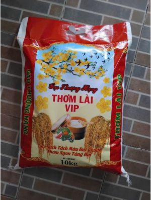 Gạo thơm lài bao 10kg- 25kg